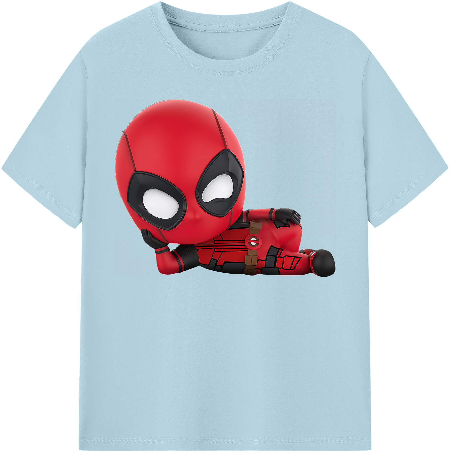 （画像用） Deadpool デッドプール 綿100％半袖Tシャツ（フロントプリント）